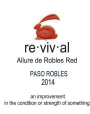 Rabbit Ridge Allure de Robles Red 2014  Front Label