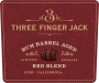 Three Finger Jack Rum Barrel Aged Red Blend 2019  Front Label