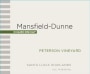 Mansfield-Dunne Peterson Vineyard Chardonnay 2016  Front Label