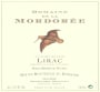Domaine de la Mordoree Lirac La Dame Rousse Rouge 2007  Front Label