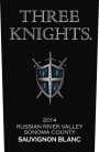 Three Knights Sauvignon Blanc 2014  Front Label