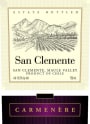 San Clemente Carmenere 2007  Front Label