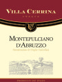 Villa Cerrina Montepulciano d'Abruzzo 2015  Front Label