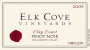 Elk Cove Clay Court Pinot Noir 2009  Front Label