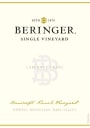 Beringer Bancroft Ranch Vineyard Cabernet Franc 2014 Front Label