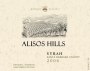 Kendall-Jackson Alisos Hills Syrah 2004  Front Label
