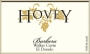 Hovey Hovey Walker Cuvee Barbera, California 2015  Front Label