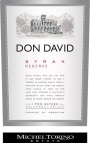 El Esteco Don David Reserve Syrah 2011  Front Label