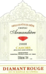 Chateau Armandiere Diamant Rouge 2008  Front Label
