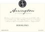 Arrington Vineyards Riesling 2015 Front Label