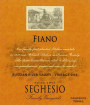 Seghesio Fiano 2010  Front Label