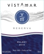 Vistamar Sepia Reserva Malbec 2019  Front Label