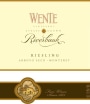 Wente Riverbank Riesling 2010  Front Label