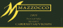 Mazzocco Reserve Cabernet Sauvignon 2003  Front Label