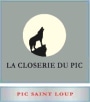Chateau Puech-Haut Pic Saint Loup La Closerie du Pic 2015 Front Label