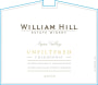 William Hill Unfiltered Chardonnay 2010  Front Label