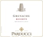 Parducci Reserve Grenache 2014  Front Label