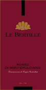 Az. Agricola le Bertille Rosso di Montepulciano 2016  Front Label