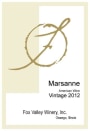 Fox Valley Winery Marsanne 2012 Front Label