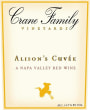 Crane Family Vineyards Alison's Cuvee 2015  Front Label