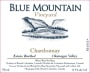Blue Mountain Vineyards Chardonnay 2012  Front Label