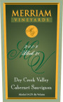 Merriam Vineyards Block 21 Cabernet Sauvignon 2004  Front Label