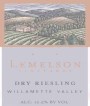 Lemelson Dry Riesling 2011 Front Label