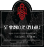 St. Ambrose Cellars Reserve Riesling 2013 Front Label