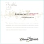 Chateau Ste. Michelle Limited Release Grenache 2010 Front Label