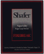 Shafer Firebreak 2002  Front Label