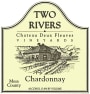 Two Rivers Winery and Chateau  Mesa County Deux Fleuves Vineyards Chardonnay 2014 Front Label