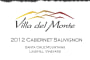 Villa del Monte Winery LindHill Vineyard Cabernet Sauvignon 2012  Front Label