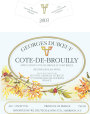 Duboeuf Beaujolais Cote de Brouilly 2003  Front Label