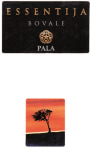 Pala Essentija Bovale 2013  Front Label