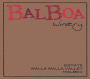 Balboa Winery Malbec 2014  Front Label