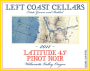 Left Coast Cellars Latitude 45 Pinot Noir 2011  Front Label