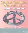 Silver Springs Winery White Merlot 2008 Front Label