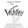 Francois Pinon Vouvray Brut 2015  Front Label