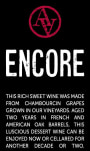 Arrington Vineyards Encore 2013 Front Label