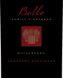 Bello Family Vineyards Rutherford Cabernet Sauvignon 2013 Front Label