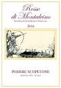 Podere Scopetone Rosso di Montalcino 2016  Front Label