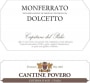 Cantine Povero Monferrato Dolcetto 2016 Front Label