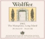 Wolffer Pinot Noir 2002 Front Label