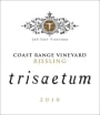 Trisaetum Coast Range Estate Riesling 2010  Front Label