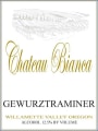 Chateau Bianca Gewurztraminer 2013  Front Label