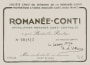Domaine de la Romanee-Conti Romanee-Conti 2003 Front Label