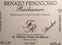 Renato Fenocchio Barbaresco Starderi 2017  Front Label