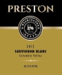 Preston Premium Wines Sauvignon Blanc 2012 Front Label