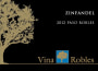 Vina Robles Zinfandel 2012  Front Label