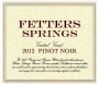 Fetters Springs Central Coast Pinot Noir 2012  Front Label